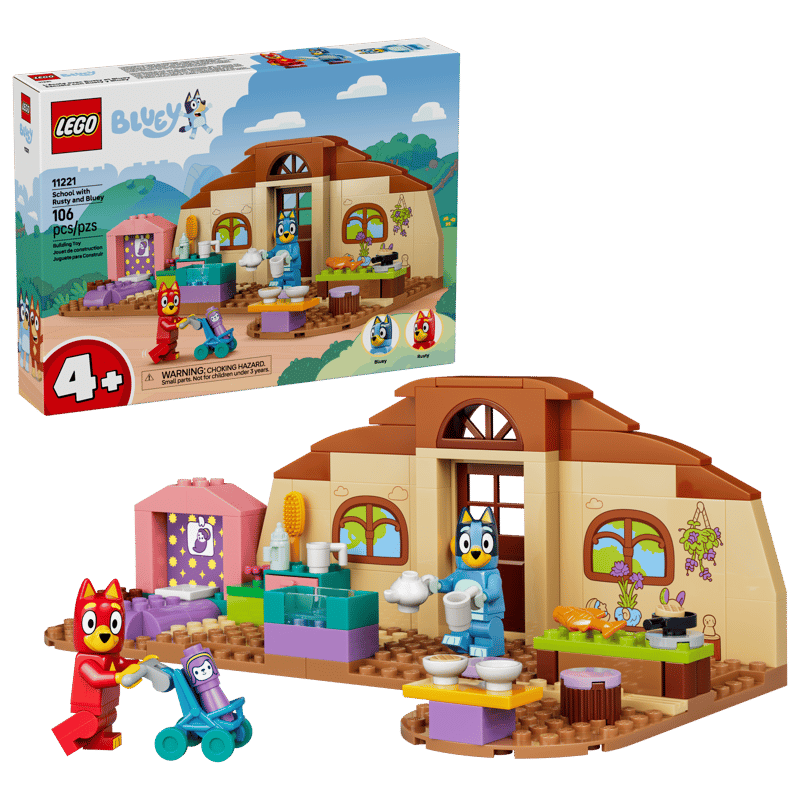 School with Rusty and Bluey | Lego