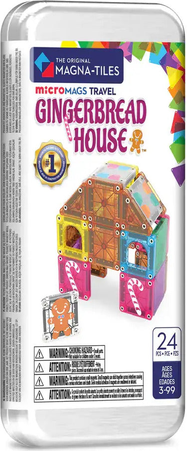 Gingerbread House MicroMags Travel 24pc Magna-Tiles | Valtech