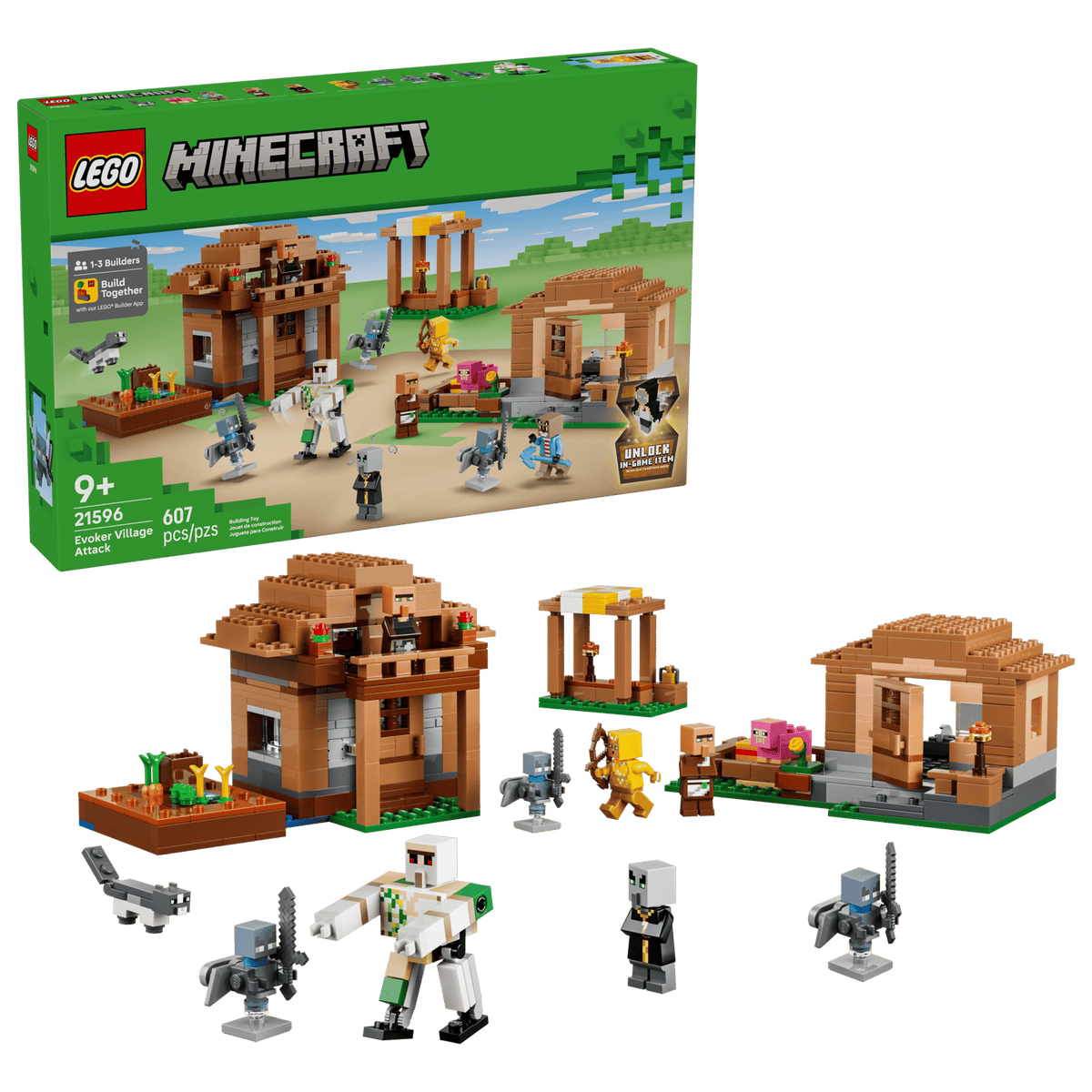 Evoker Village Attack Minecraft | Lego