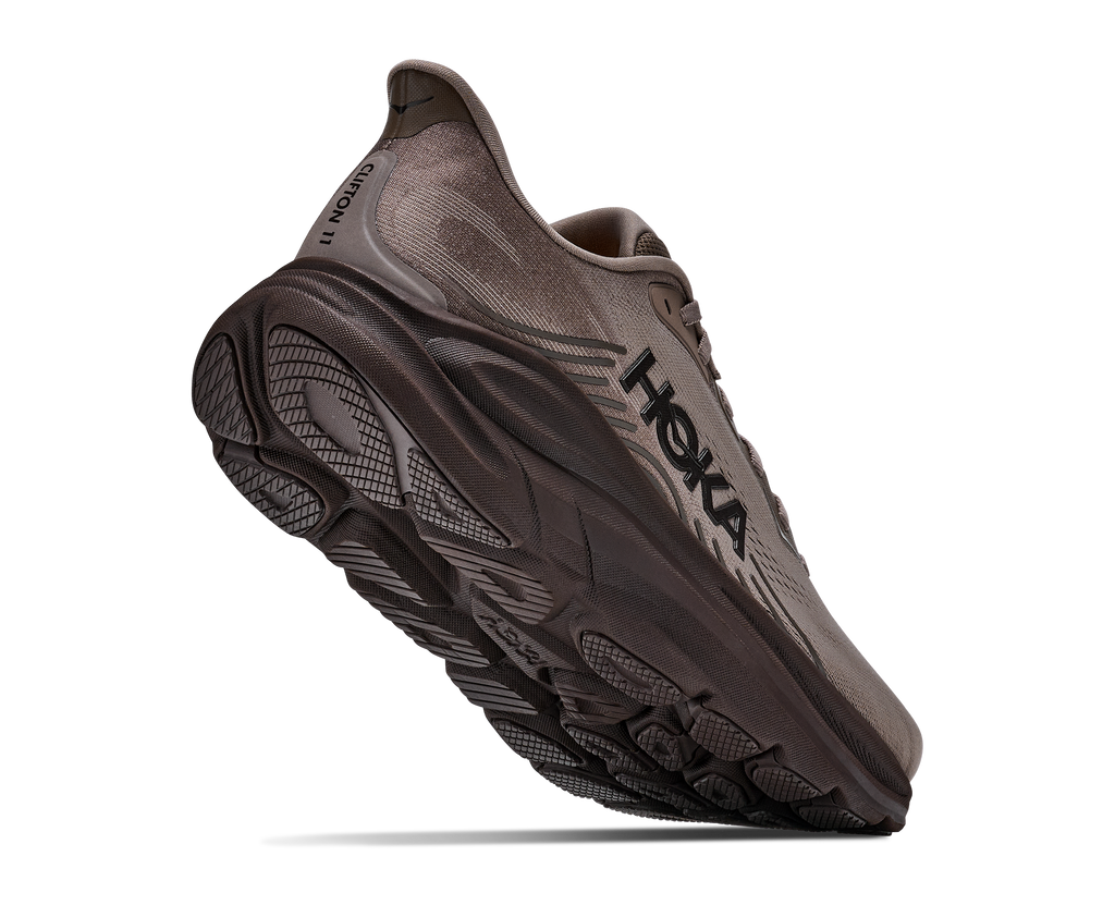 Hoka Men's Clifton 11 Boulder Grey Pebble Grey - Grey / 8 / D