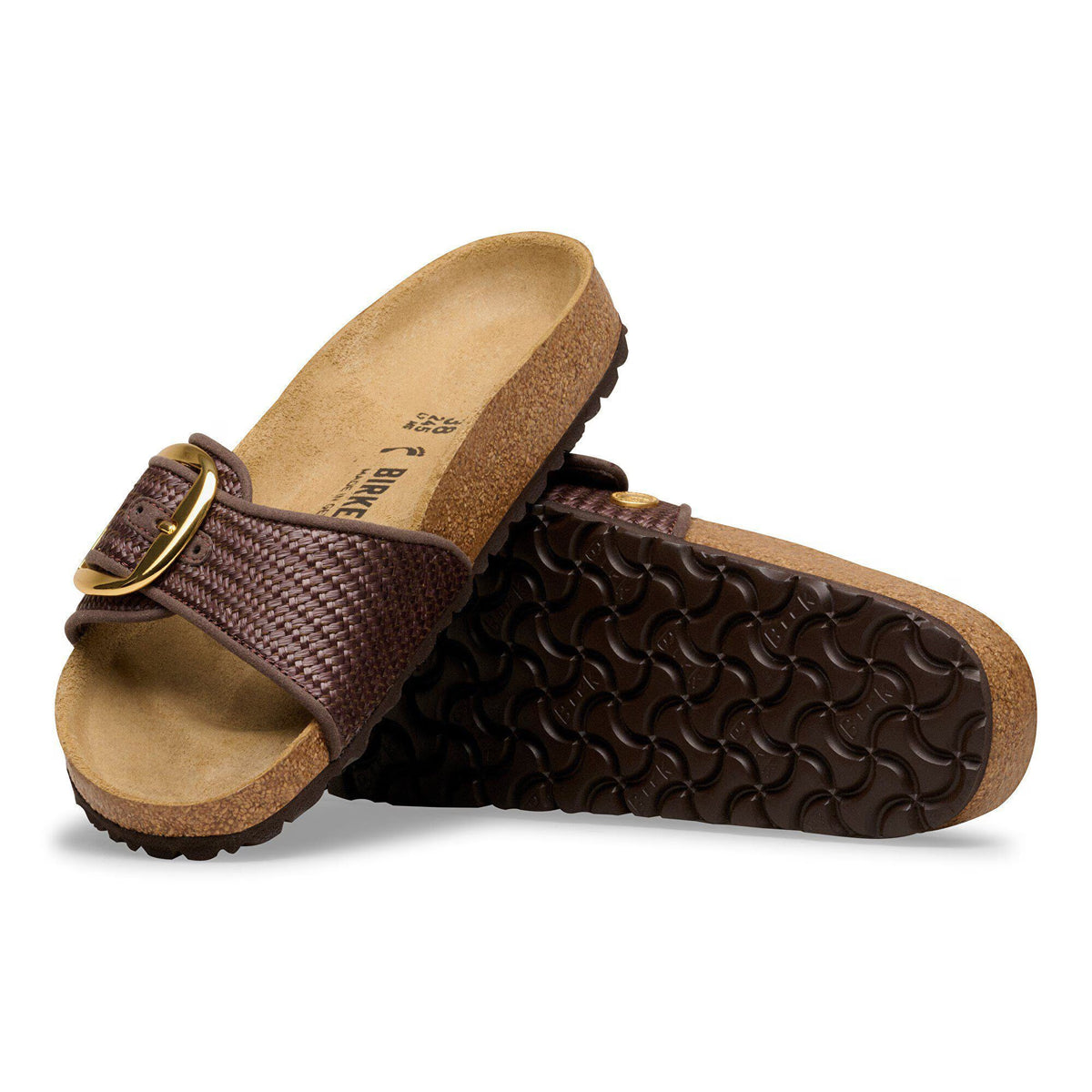Birkenstock Women's Madrid Big Buckle Raffia Raffia Carafe 1031419 - Raffia / 37 / N