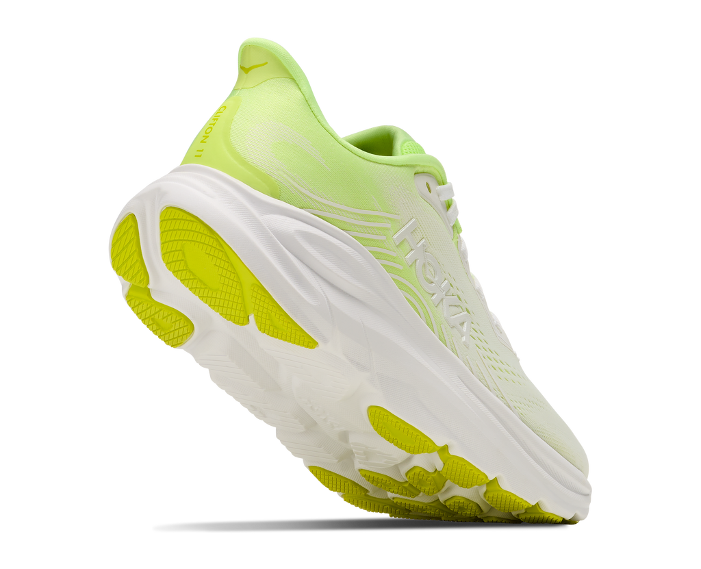 Hoka Women's Clifton 11 Frost Neon Yuzu - Frost / 6 / B