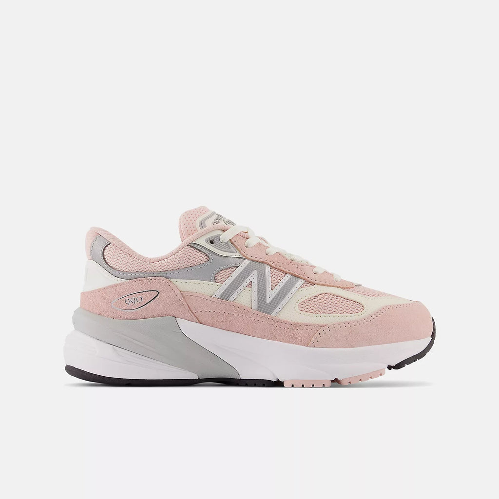 New Balance Kid's FuelCell 990v6 GC990PK6 Pink White - Pink White / 3.5 / M