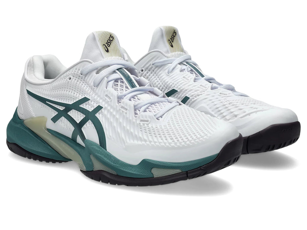 Asics Men's Court FF 3 White Foggy Teal - White Foggy Teal / 8 / D