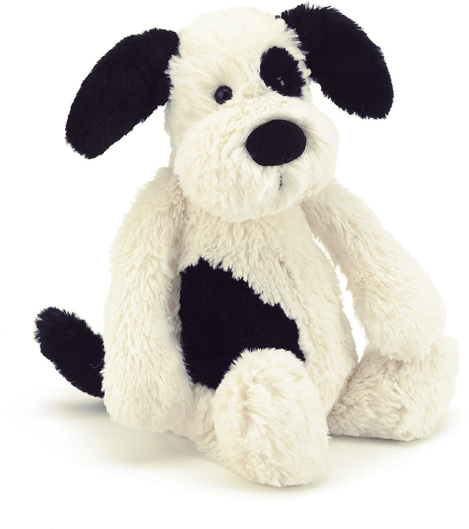 Bashful Black & Cream Puppy - Original Medium