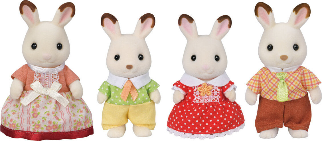 Calico Critter Chocolate Rabbit Family Fall 2022