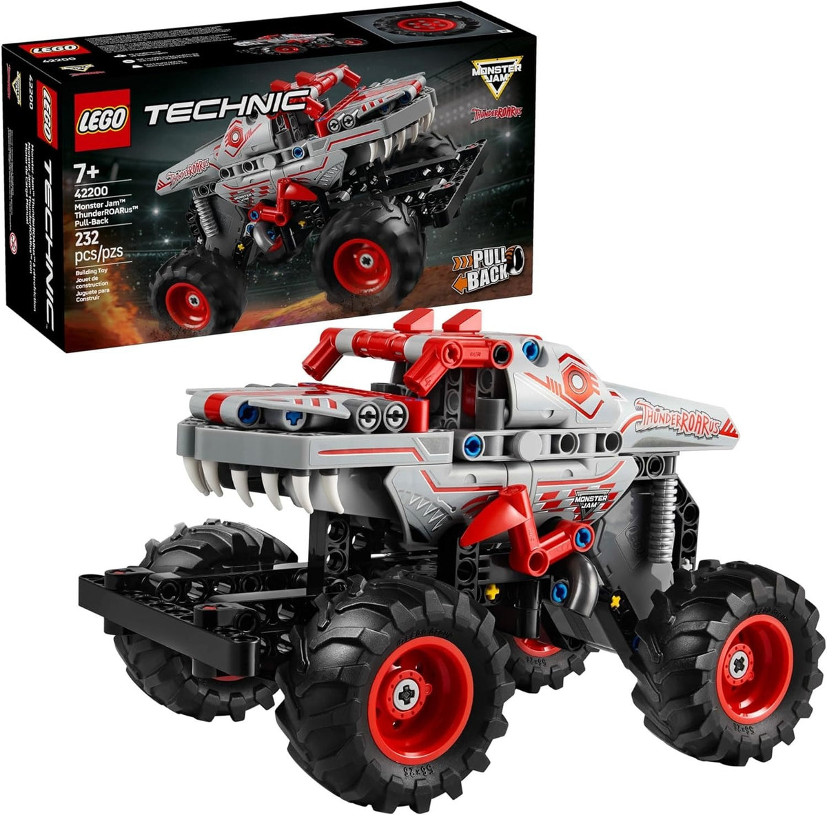LEGO® Technic Monster Jam ThunderROARus Pull-Back Building Set 42200