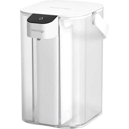 Waterdrop Electric Water Filter Pitcher, Dispenser, 200-Gallon, 5X Times Long-Life Countertop Water Filter System, NSF/ANSI 401&53&42, Reduce Chlorine, Lead, PFAS, 15-Cup, White, with 1 Filter